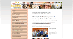 Desktop Screenshot of kursangebote-massageschule-grewe.de